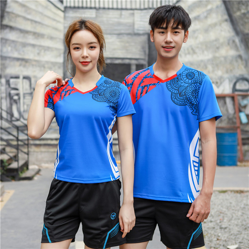 Table Tennis Uniform - Yeni tenis gömlek erkek/kadın, badminton tshirt,