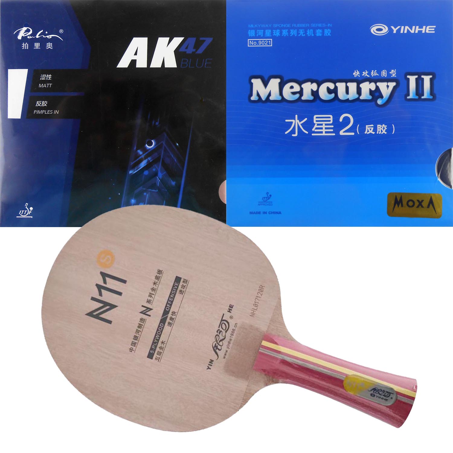 Table Tennis Grip Tape - Pro Combo Raket Yinhe N11S N11