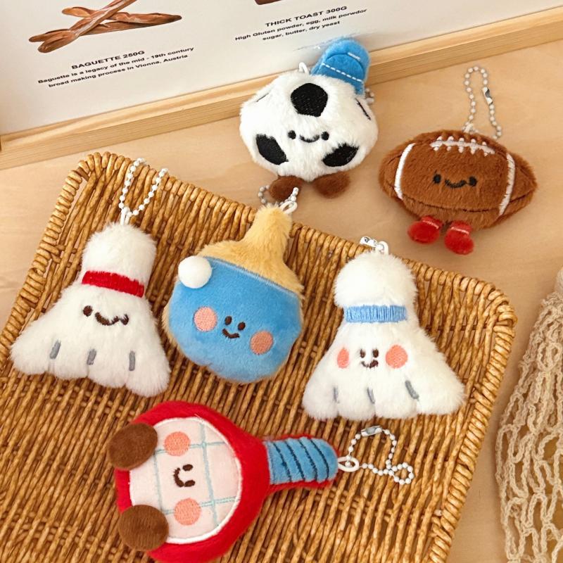 Table Tennis Keychain - Yeni Kawaii Futbol Masa Tenisi Raketi