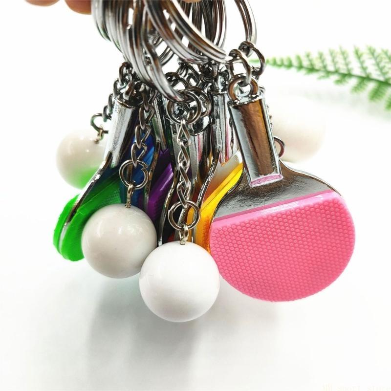 Table Tennis Keychain - 31BE Sevimli Spor Mini Metal Tenisi
