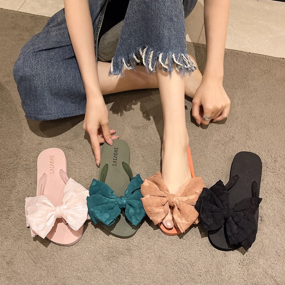 Anti Loop Rubber - Yumuşak Tabanlı Fiyonklu Parmak Arası Terlikler