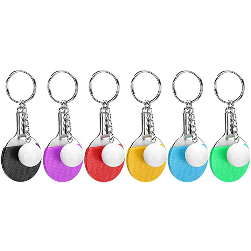 Table Tennis Keychain - 1 adet Masa Tenisi Raketi Anahtarlık