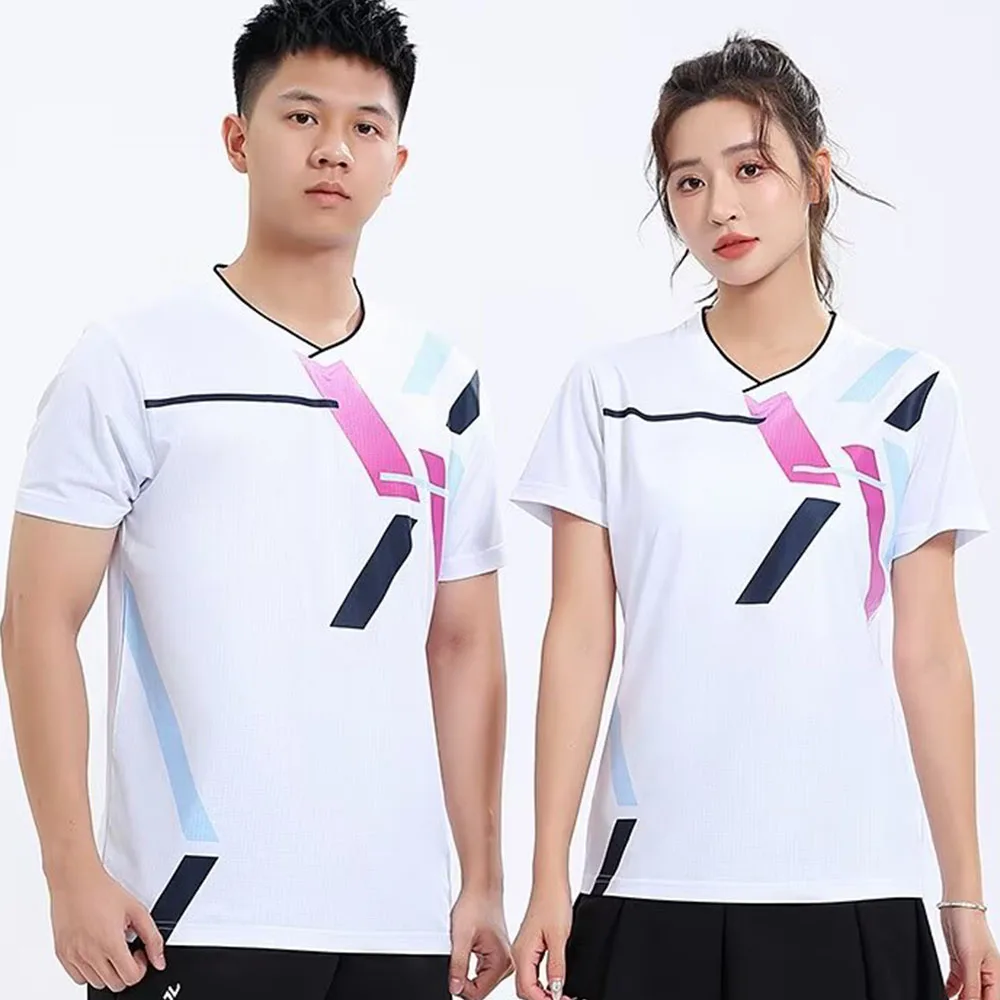 Table Tennis Uniform - Erkekler Kadınlar için Badminton Tişörtü Hızlı